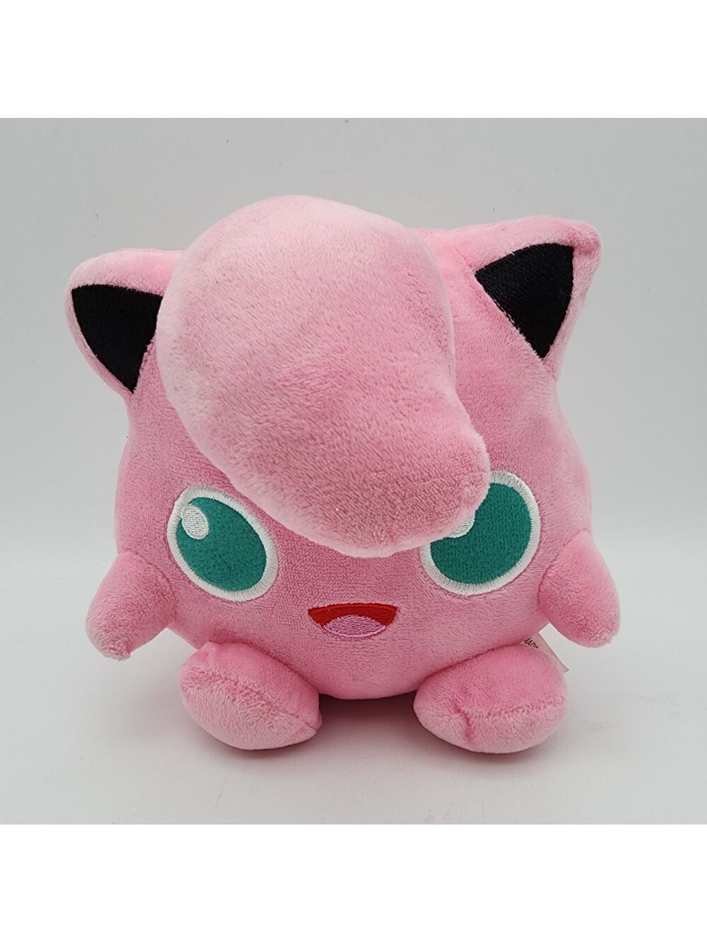 Pokemon Jigglypuff Plush Stuffed Animal Toy 6" Pink Fur Green Eyes Kawaii Mewaii